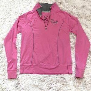 VS PINK Pink 3/4” Zip Pullover